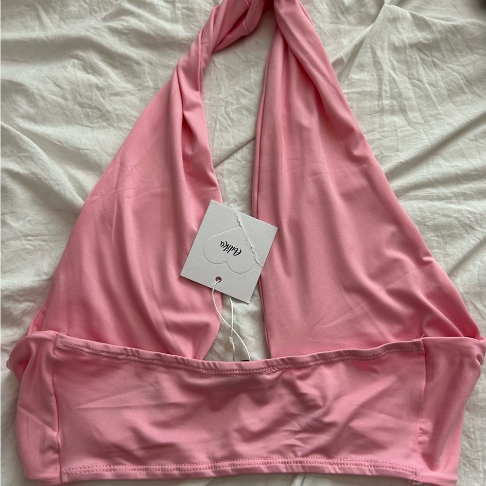NWT Adika “Angel” Pink Halter Neck Women Top small - Picture 5 of 5